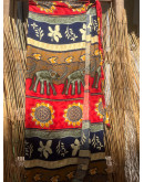 Vintage εμπριμέ wrap φούστα 