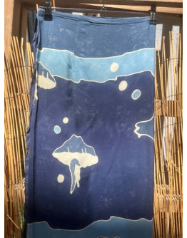 Vintage εμπριμέ wrap φούστα 