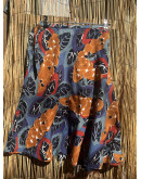 Vintage εμπριμέ wrap φούστα midi S