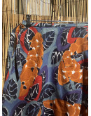 Vintage εμπριμέ wrap φούστα midi S