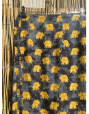 Vintage εμπριμέ wrap φούστα maxi 