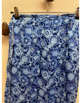 Vintage εμπριμέ wrap φούστα 