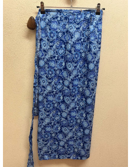 Vintage εμπριμέ wrap φούστα 