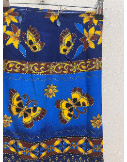 Vintage εμπριμέ wrap φούστα 