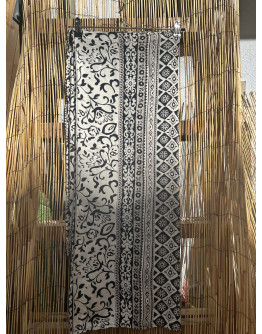 Vintage εμπριμέ wrap φούστα maxi 