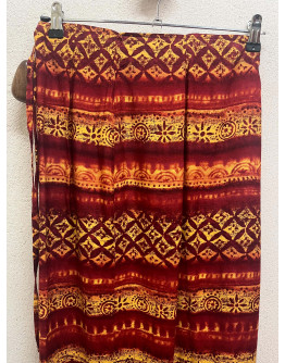 Vintage εμπριμέ wrap φούστα S