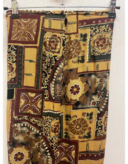 Vintage εμπριμέ wrap φούστα 