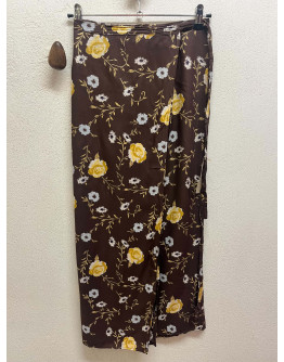 Vintage εμπριμέ wrap φούστα 