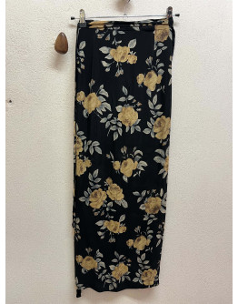 Vintage εμπριμέ wrap φούστα S
