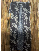 Vintage printed wrap skirt maxi