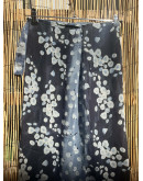 Vintage printed wrap skirt maxi