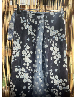 Vintage εμπριμέ wrap φούστα maxi 