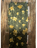 Vintage εμπριμέ wrap φούστα maxi 