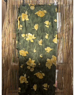 Vintage εμπριμέ wrap φούστα maxi 