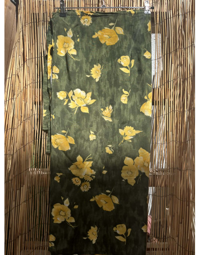 Vintage εμπριμέ wrap φούστα maxi 