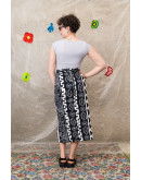 Vintage εμπριμέ wrap φούστα maxi 