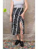 Vintage εμπριμέ wrap φούστα maxi 