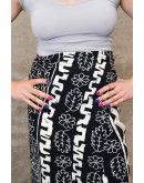Vintage εμπριμέ wrap φούστα maxi 