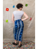 Vintage εμπριμέ wrap φούστα maxi 