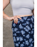 Vintage εμπριμέ wrap φούστα maxi 