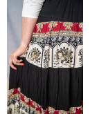 Vintage εμπριμέ φούστα maxi S