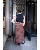Vintage batik wrap φούστα maxi 