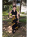 Vintage printed wrap skirt 