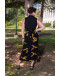 Vintage printed wrap skirt 