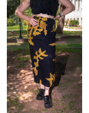 Vintage εμπριμέ wrap φούστα 