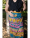 Vintage printed wrap skirt 