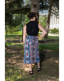 Vintage εμπριμέ wrap φούστα 