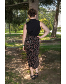 Vintage εμπριμέ wrap φούστα maxi 