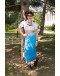 Vintage printed wrap skirt 