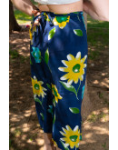 Vintage εμπριμέ wrap φούστα maxi 
