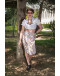 Vintage printed wrap skirt 