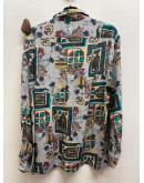 Vintage 90's εμπριμέ πουκάμισο XXL