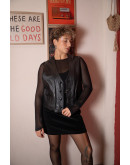 Vintage leather vest L-XL