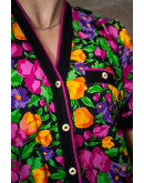 Vintage φλοράλ τοπ L