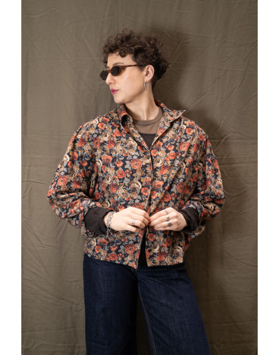 Vintage φλοράλ πουκάμισο XL