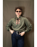 Vintage πουκάμισο με λεπτομέρειες M