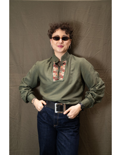 Vintage πουκάμισο με λεπτομέρειες M