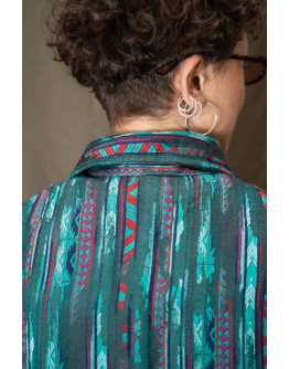 Vintage πουκάμισο με κεντημένες λεπτομέρειες M