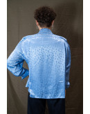 Vintage σατέν πουκάμισο XL