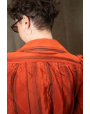 Vintage ριγέ πουκάμισο M