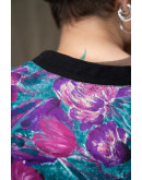 Vintage 80's εμπριμέ πουκάμισο XL