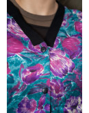 Vintage 80's εμπριμέ πουκάμισο XL