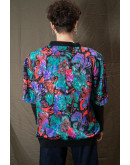 Vintage 80's εμπριμέ πουκάμισο oversized