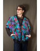 Vintage 80's εμπριμέ πουκάμισο oversized