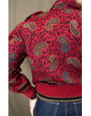 Vintage μάλλινο εμπριμέ πουκάμισο M