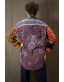 Vintage εμπριμέ πουκάμισο XL